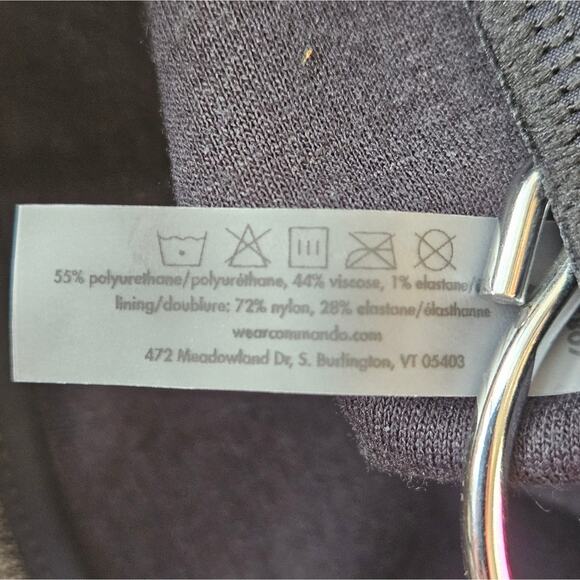 Commando Faux Leather Trousers Cropped Size L NEW High Rise Straight Leg Cropped - Picture 9 of 12